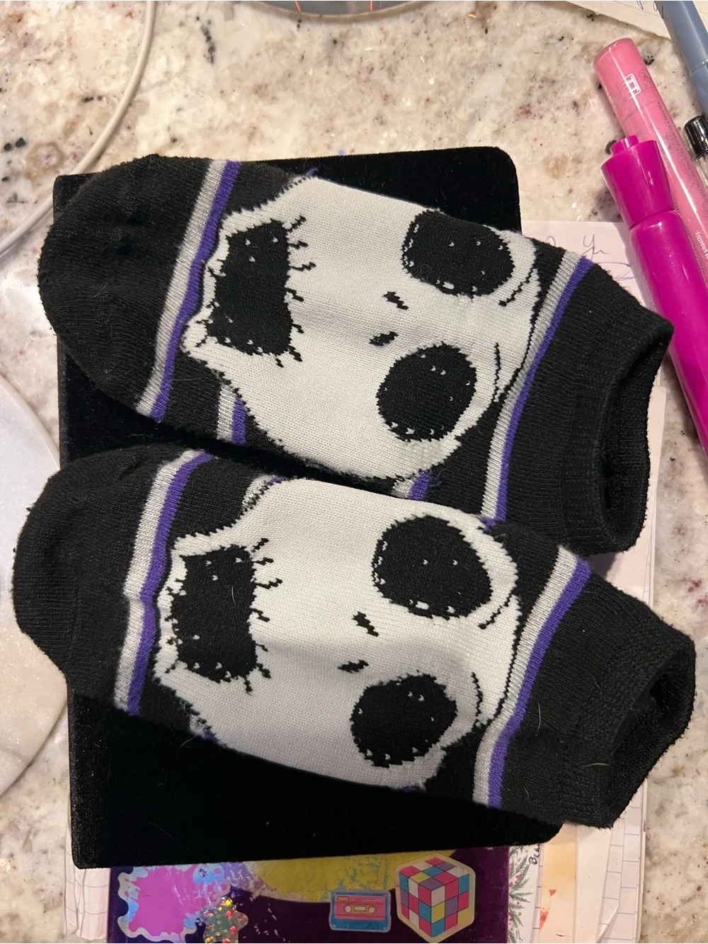 Disney Jack Skellington No-Show Socks EUC